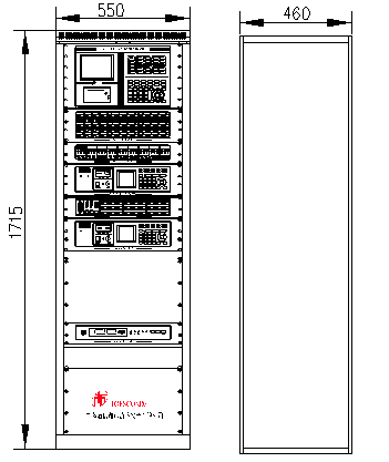 JB-QG-TS3200火災報警控制器結構示意圖