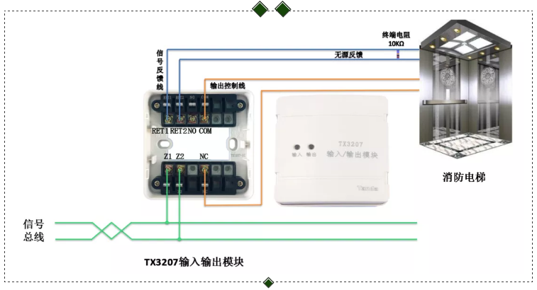 消防電梯模塊接線